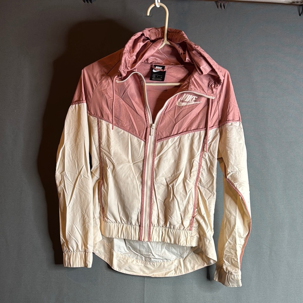 Nike Women's Pink and Cream Jacket size‎ small